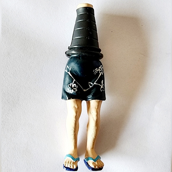 Wine Bottle Stopper Set. Ceramic Vintage. - Picture 2 of 7